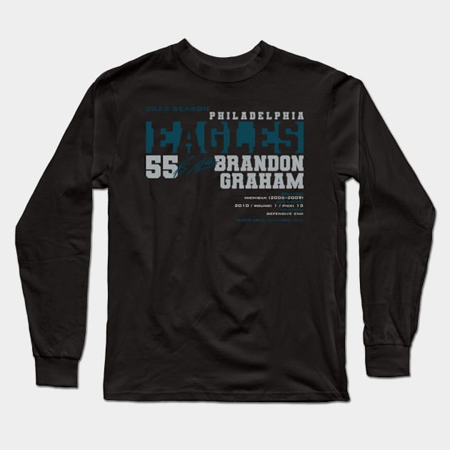 Graham - Eagles - 2023 Long Sleeve T-Shirt by Sink-Lux